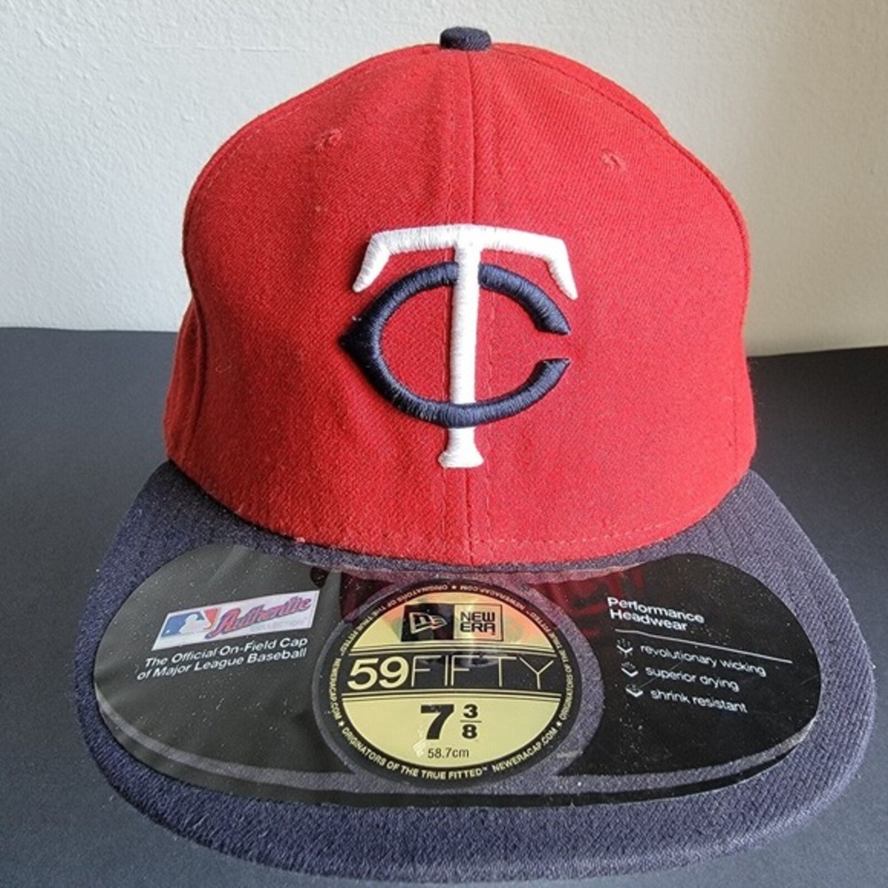 Minnesota Twins MLB Authentic New Era 59FIFTY Fitted Cap Hat 7⅜ 2 Tone